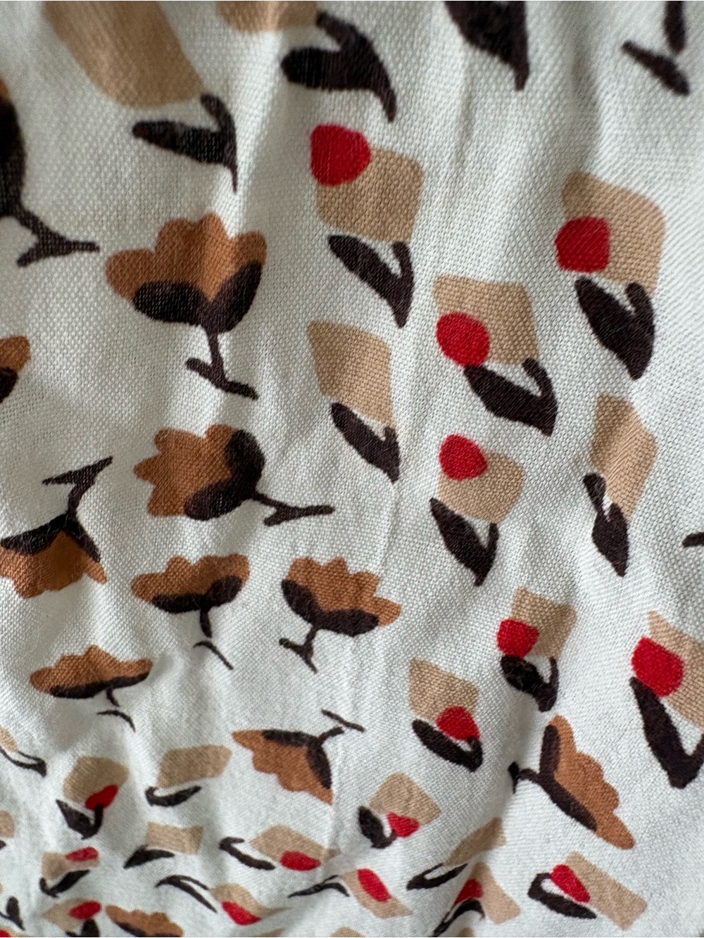 Faithfull The Brand Solange Midi Dress Cream Floral Smocked Bodice Size Lđ¤ - Picture 11 of 15